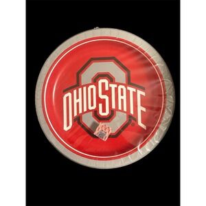 Ohio State Buckeyes Paper Plates 10" Pack of 85 Premium Licensed NEW